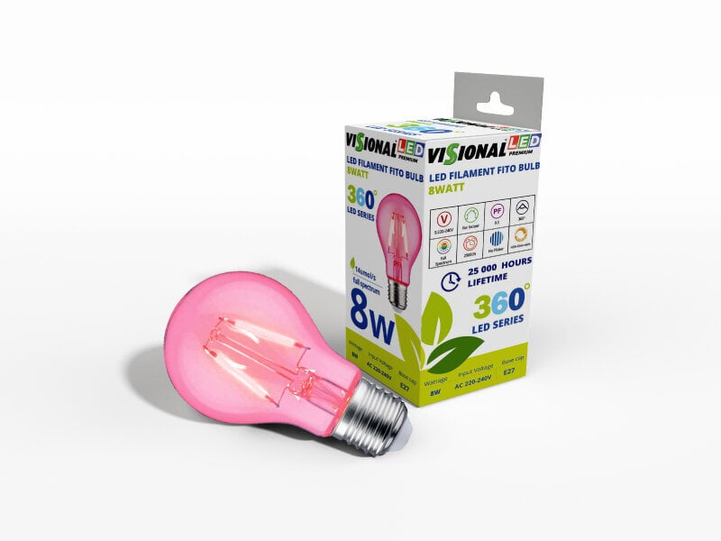 LED-pirn A60 E27 8W Filament Fito pirn E04-219 hind ja info | Nutipotid ja taimelambid | kaup24.ee