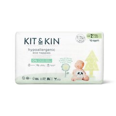 Kit&Kin hüpoallergeensed lateksi ja kloori vabad teipmähkmed panda ja hiire pildiga suurus 2, 4-8 kg, 40 tk hind ja info | Mähkmed | kaup24.ee