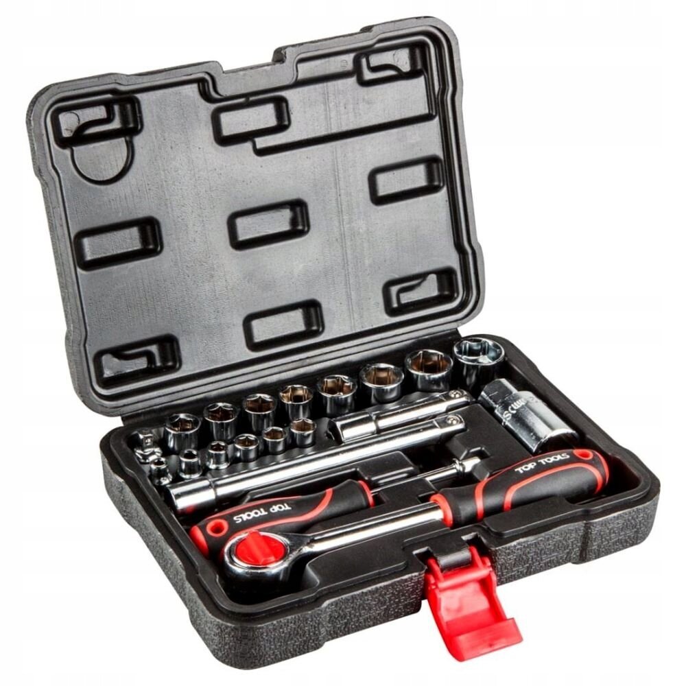 Peade ja võtmete komplekt Top Tools 38D520, 1/4", 3/8" 20 tk. цена и информация | Käsitööriistad | kaup24.ee