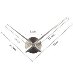 JULMAN Большие настенные часы - стрелки T4236L цена и информация | Часы | kaup24.ee