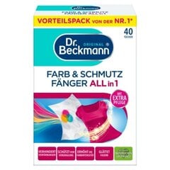 Салфетки для стирки впитывающие краски и грязь Dr. Beckmann 40 шт. цена и информация | Моющие средства | kaup24.ee