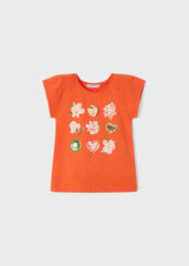 Mayoral футболка для девочек с короткими рукавами 3071/56 цена и информация | Рубашки для девочек | kaup24.ee