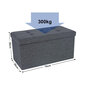 Kokkupandav pouf Songmics LSF47K, tumehall hind ja info | Kott-toolid, tumbad, järid | kaup24.ee