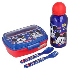 Laste lauanõude komplekt Stor Mickey Mouse Sinine 4 osa, plastmass цена и информация | Посуда, тарелки, обеденные сервизы | kaup24.ee