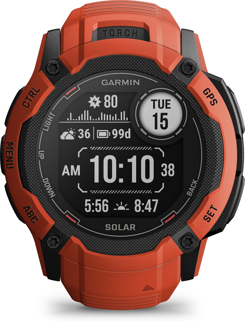 Garmin Instinct® 2X Solar Flame Red 50mm hind ja info | Nutikellad (smartwatch) | kaup24.ee