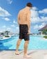 Meeste kiirkuivavad ujumispüksid Kouric, mustad/roosad hind ja info | Ujumispüksid, shortsid | kaup24.ee