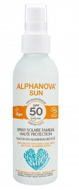 Päikesekaitsesprei Sun alumiiniumkonteineris SPF 50 Bio, 150 g hind ja info | Päikesekreemid | kaup24.ee
