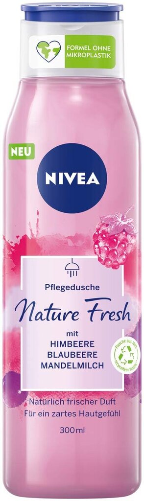 Dušigeel Nivea Nature Fresh vaarikas, 300 ml цена и информация | Dušigeelid, õlid | kaup24.ee