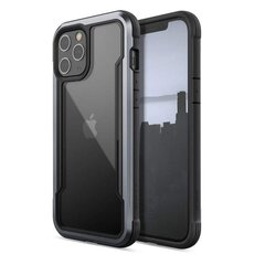 X-Doria Raptic Shield – alumiiniumist ümbris iPhone 12 Pro Maxile (kukkumiskatse 3 m) (must) цена и информация | Чехлы для телефонов | kaup24.ee