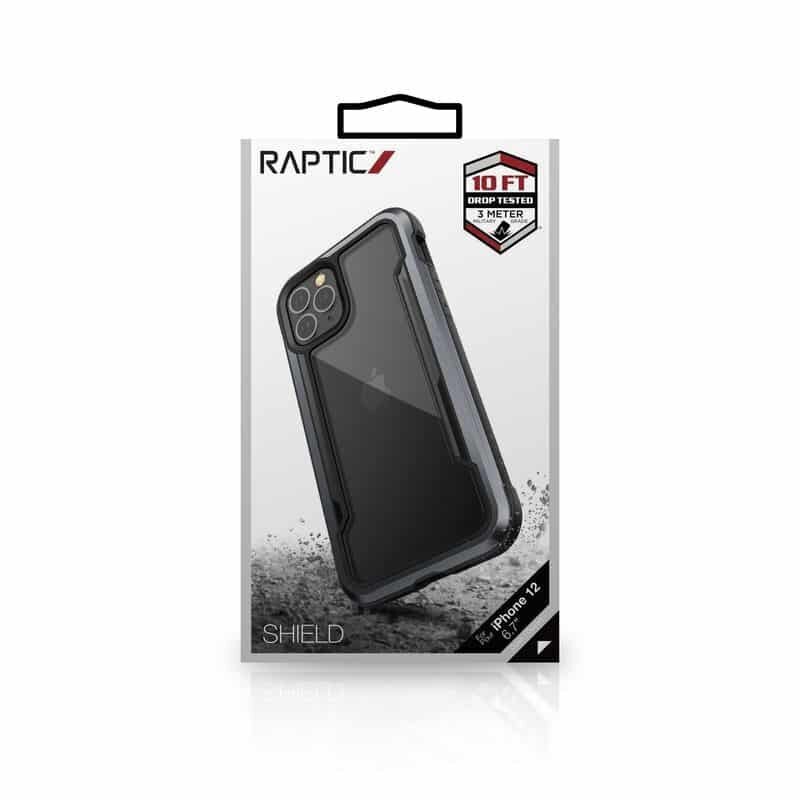 X-Doria Raptic Shield – alumiiniumist ümbris iPhone 12 Pro Maxile (kukkumiskatse 3 m) (must) цена и информация | Telefoni kaaned, ümbrised | kaup24.ee