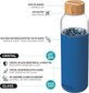 „Quokka“ srautas - stiklo suapvalintas butelis su silikono dangteliu 660 ml (vidinės vandens gėlės) цена и информация | Joogipudelid | kaup24.ee