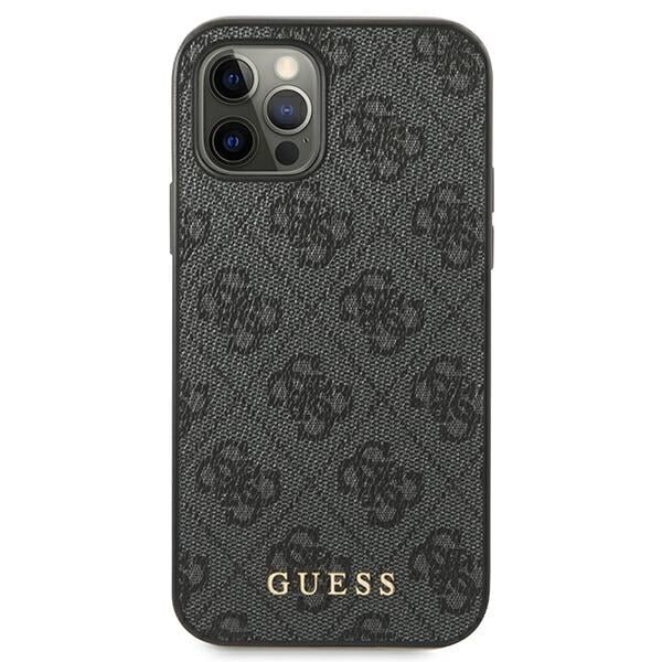 GUESS 4G Metal Gold Logo - Iphone 12/12 Pro , hall hind ja info | Telefoni kaaned, ümbrised | kaup24.ee