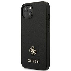 Vāciņš GUESS Saffiano 4G Small Metal Logo - Iphone 13 Mini , must цена и информация | Чехлы для телефонов | kaup24.ee