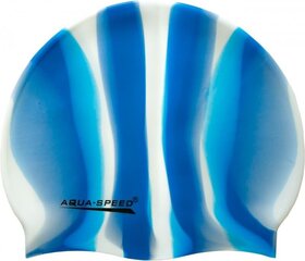 Aqua Speed Bunt Blue/White silikoonist ujumismüts hind ja info | Ujumismütsid | kaup24.ee