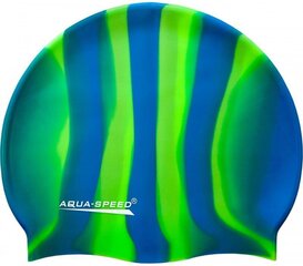 Aqua Speed Bunt Blue/Green silikoonist ujumismüts hind ja info | Ujumismütsid | kaup24.ee