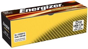 Energizer Industrial LR20 1.5V цена и информация | Батарейки | kaup24.ee