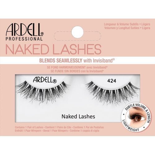 Ardell Naked Lashes 424 - False eyelashes for a natural look 1.0ks Black цена и информация | Kunstripsmed, ripsmekoolutajad | kaup24.ee