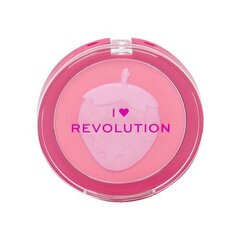 Makeup Revolution I Heart Revolution Fruity Blusher - Fruit blush 9 g Strawberry цена и информация | Бронзеры (бронзаторы), румяна | kaup24.ee
