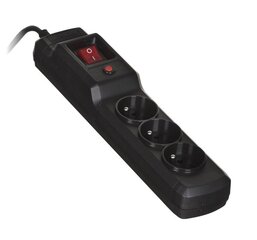 Activejet COMBO 3GN 5M black power strip with cord цена и информация | Удлинители | kaup24.ee