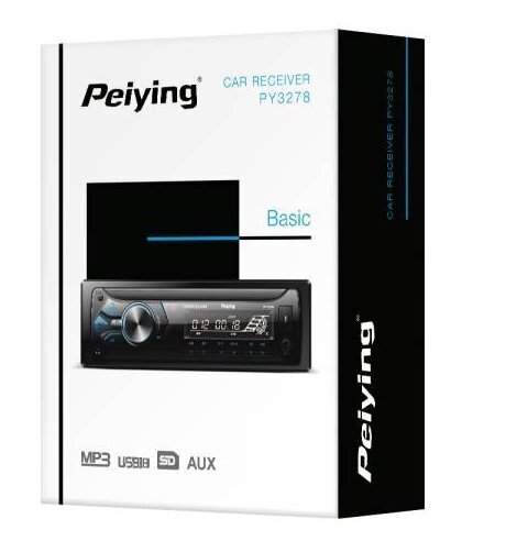 Peiying PY3278 Automagnetola / Bluetooth / USB / SD / AUX / RADIO / Melna hind ja info | Autoraadiod, multimeedia | kaup24.ee