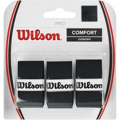 Raketimähis Wilson Pro Comfort Overgrip 3 tk Must hind ja info | Välitennise tooted | kaup24.ee