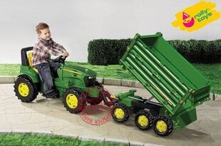 Rolly Toys Rolly Multi John Deere Трехосный самосвальный прицеп цена и информация | Игрушки для мальчиков | kaup24.ee