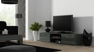 Cama Тумба под ТВ SOHO 180 серый/серый глянец цена и информация | Тумбы под телевизор | kaup24.ee