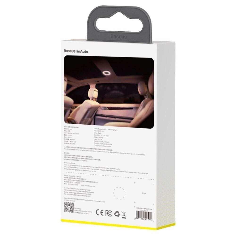 Baseus wireless magnetic LED car lamp black (CRYDD01-01) (Black) hind ja info | Lisaseadmed | kaup24.ee