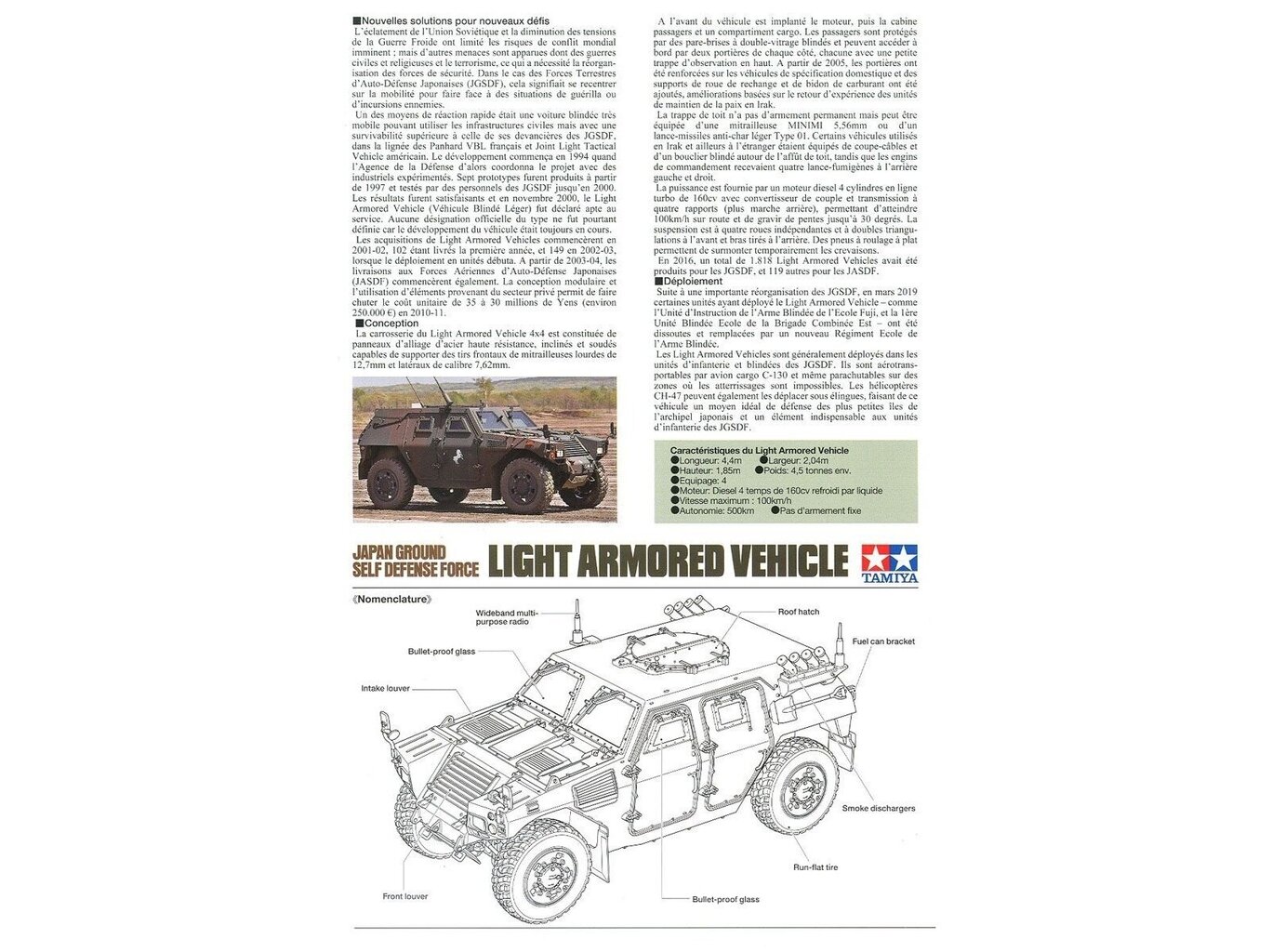 Tamiya - JGSDF Light Armored Vehicle, 1/35, 35368 hind ja info | Klotsid ja konstruktorid | kaup24.ee