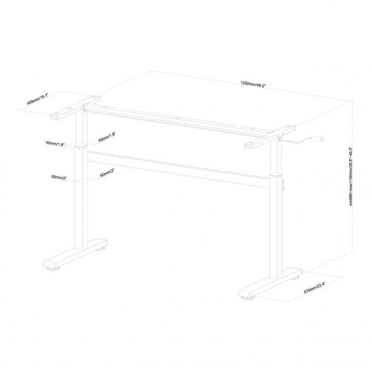 Reguleeritav arvutilaud Sbox MD-220 цена и информация | Arvutilauad, kirjutuslauad | kaup24.ee