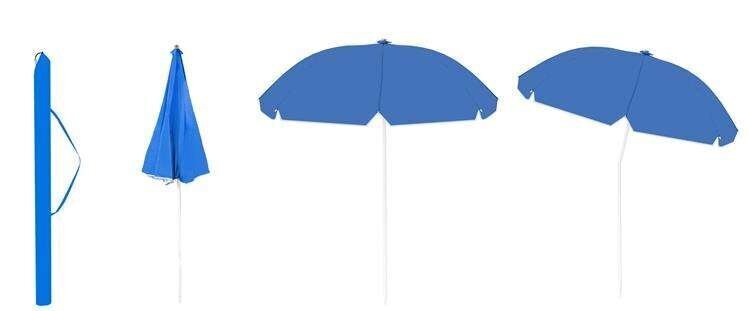 Ranna/aia vihmavari Mallorca 2,4m sinine hind ja info | Päikesevarjud, markiisid ja alused | kaup24.ee
