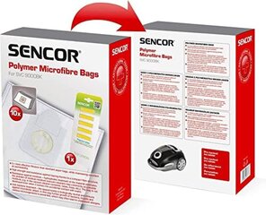 Полимерные пакеты из микрофибры для одноразового использования в пылесосе SVC 9000BK / SVC 9050BL цена и информация | Аксессуары для пылесосов | kaup24.ee