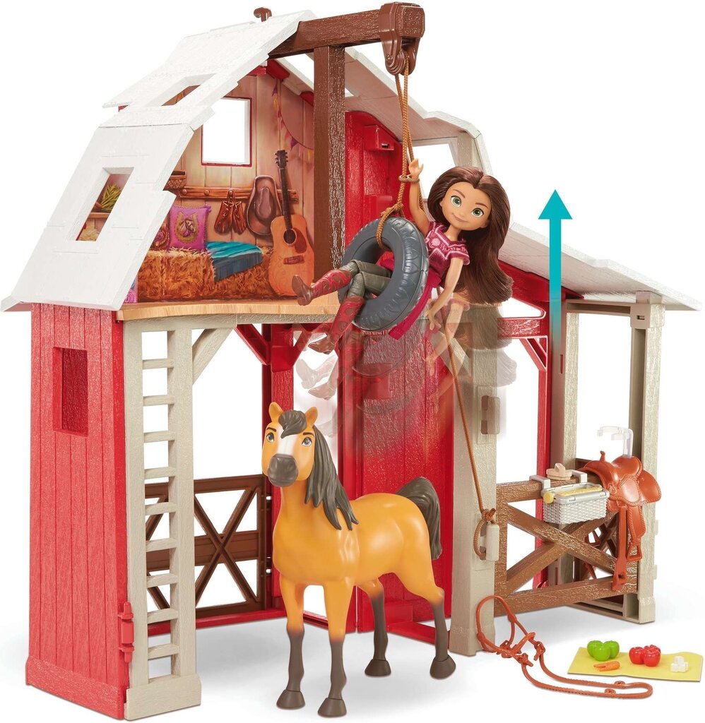 Mattel - Dreamworks Spirit Untamed Swing And Sadle Barn цена и информация | Arendavad mänguasjad | kaup24.ee