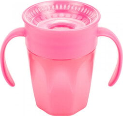 Dr. Brown's 360 Tumbler Without Spout Pink With Handles 200ml hind ja info | Lutipudelid ja aksessuaarid | kaup24.ee