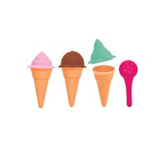 WOOPIE Формочки для песка ICE CREAM Cones цена и информация | Игрушки для песка, воды, пляжа | kaup24.ee