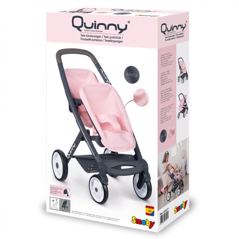 SMOBY Maxi Cosi Quinny Doll Kru jalutuskru kaksikutele hind ja info | Tüdrukute mänguasjad | kaup24.ee