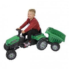 WOOPIE pedaalitraktor Farmer GoTrac MAXI vaiksete ratastega haagisega hind ja info | Poiste mänguasjad | kaup24.ee
