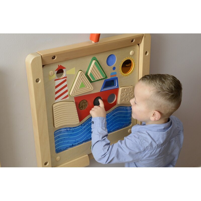 MASTERKIDZ Educational Sensory Board Sailing Ocean Montessori hind ja info | Arendavad mänguasjad | kaup24.ee