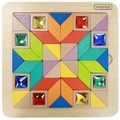 MASTERKIDZ Puzzle Mosaiic ppige vrve ja kujundeid Tangram Montessori цена и информация | Развивающие игрушки | kaup24.ee