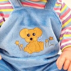 WOOPIE Nukuriiete Komplekt Koer Dungarees Mts 43-46 cm цена и информация | Игрушки для девочек | kaup24.ee