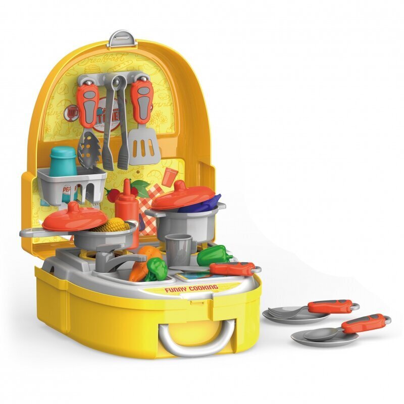 WOOPIE Little Chef komplekt seljakotis 23 el. hind ja info | Tüdrukute mänguasjad | kaup24.ee