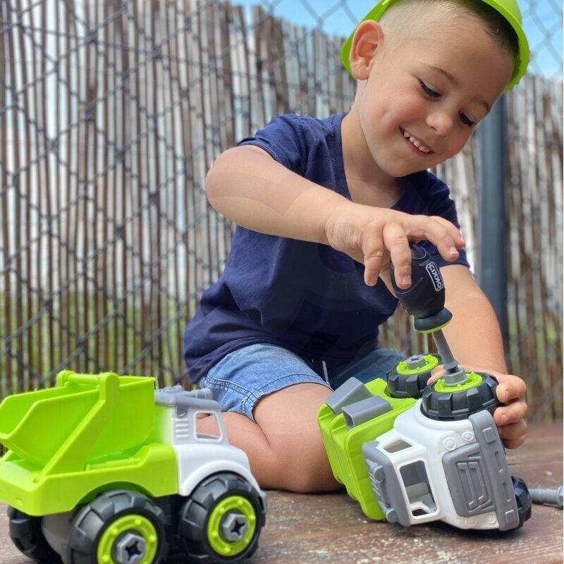 WOOPIE DIY ehituskomplekt Kiirabiautode kokkupanekuks veoauto kiiver kruvikeeraja AKC. hind ja info | Poiste mänguasjad | kaup24.ee