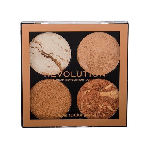 Makeup Revolution Cheek Kit Palette - Palette of brighteners and bronzers 8 g Take A Breather цена и информация | Jumestuskreemid, puudrid | kaup24.ee