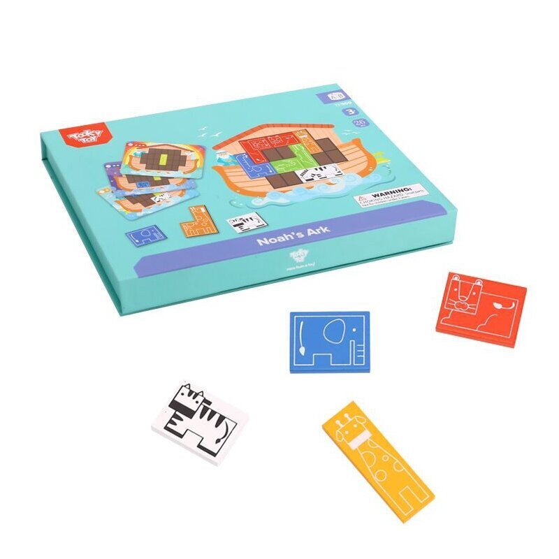 TOOKY TOY Montessori magnetpuzzle Tetris Noa laev 26 el. hind ja info | Arendavad mänguasjad | kaup24.ee