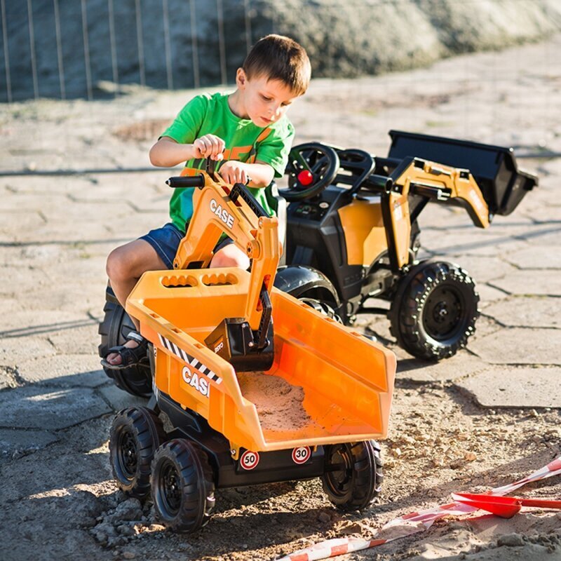 FALK Case IH Orange ekskavaatortraktor koos liikuva kopphaagisega alates 3 aastast цена и информация | Poiste mänguasjad | kaup24.ee