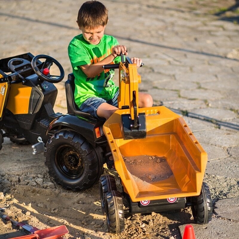 FALK Case IH Orange ekskavaatortraktor koos liikuva kopphaagisega alates 3 aastast цена и информация | Poiste mänguasjad | kaup24.ee