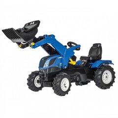 Педальный трактор Rolly Toys rollyFarmtrac New Holland с ковшом и накачиваемыми колесами цена и информация | Игрушки для мальчиков | kaup24.ee