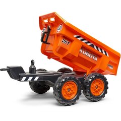 Трактор с прицепом FALK Kubota Orange, от 3 лет цена и информация | Игрушки для мальчиков | kaup24.ee