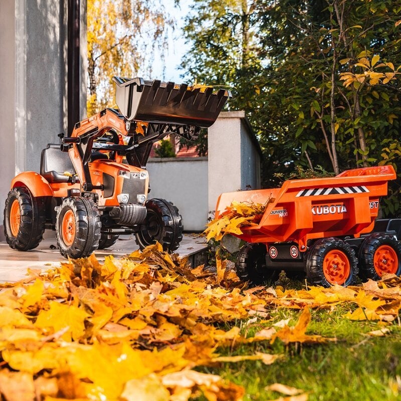 FALK Traktor Kubota Orange koos haagisega alates 3 aastast цена и информация | Poiste mänguasjad | kaup24.ee