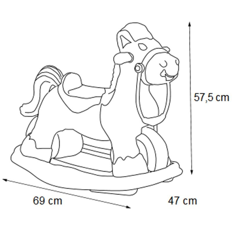 FEBER Interaktiivne kiikhobune Ponyfeber 2in1 jalas hind ja info | Imikute mänguasjad | kaup24.ee